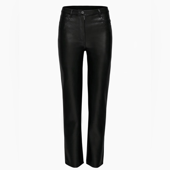 Wilfred The Melina Leather Black Pant Size 6 - Picture 7 of 12